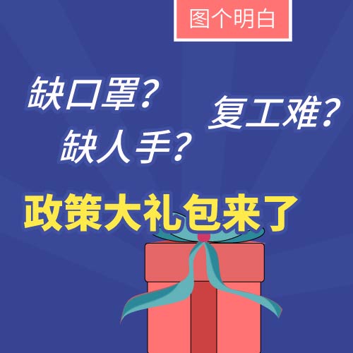 缺口罩、缺人手、复工难？老板们别愁，政策大礼包来了